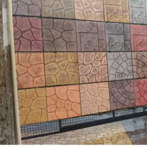 แผ่นทางเท้าหลากสี